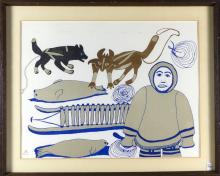 INUIT LITHOGRAPH PRINT