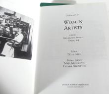 VOLUME I & 2 DICTIONARY OF WOMEN ARTISTS