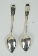 PAIR EARLY SILVER SPOONS