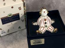 ROYAL CROWN DERBY "STRIPY CLOWN" PAPERWEIGHT