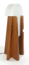 MCM TEAK TABLE LAMP