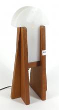 MCM TEAK TABLE LAMP