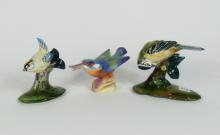 3 BIRD FIGURINES
