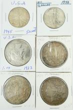 6 U.S. SILVER COINS