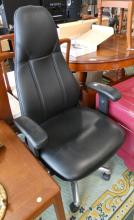 HIGH-BACK LEATHER OFFICE CHAIR