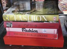 FIVE HARDCOVER "FASHION" COFFEE TABLE BOOKS