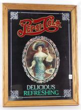 PEPSI ADVERTISING MIRROR & COCA-COLA TRAY