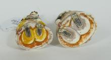 PAIR IVORY SNUFF BOTTLES