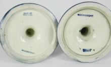 PAIR MOORCROFT CANDLEHOLDERS