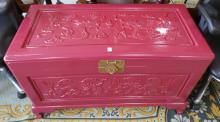 PAINTED CHINESE BLANKET BOX