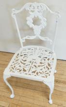 WROUGHT IRON SIDE CHAIR