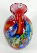 LARGE ART GLASS VASE