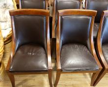 SET OF EIGHT CONTEMPORARY DINING CHAIRS