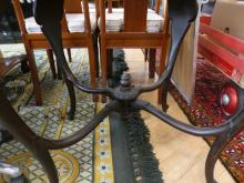 GLASS TOP PARLOUR TABLE