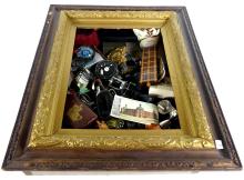 LARGE SHADOWBOX FULL OF COLLECTIBLES