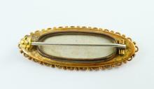 ANTIQUE GOLD MOURNING PIN