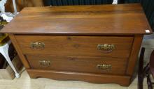 OAK LOWBOY DRESSER