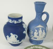 6 PIECES OF JASPERWARE