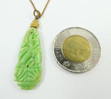 CARVED CHINESE JADE PENDANT