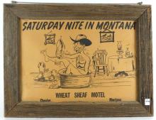 WHEAT SHEAF MOTEL SIGN