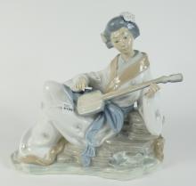 LARGE SPANISH PORCELAIN FIGURINE