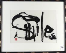 CHINESE CANADIAN CALLIGRAPHY PAINTING