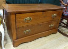 OAK LOWBOY DRESSER