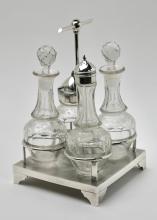 SILVERPLATED CRUET SET