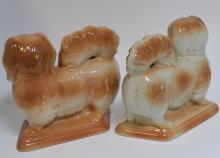 PAIR OF STAFFORDSHIRE DOGS