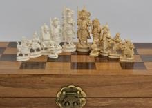 ANTIQUE CHINESE CHESS SET