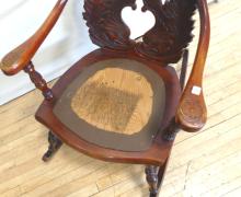 MAHOGANY PANEL BACK ROCKER