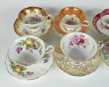 8 CUPS & SAUCERS