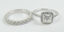 EXCEPTIONAL DIAMOND TWO-RING SET