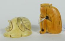 2 ANTIQUE NETSUKES