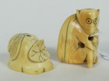 2 ANTIQUE NETSUKES