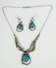 NAVAJO NECKLACE & EARRINGS