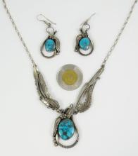 NAVAJO NECKLACE & EARRINGS