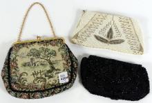 THREE EVENING PURSES