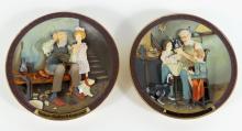 TWO NORMAN ROCKWELL PLATES