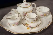 MINIATURE ROYAL CROWN DERBY TEA SET