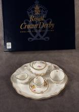 MINIATURE ROYAL CROWN DERBY TEA SET