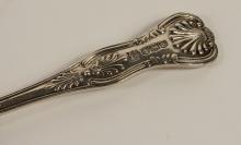 ANTIQUE "KINGS PATTERN" STERLING FLATWARE