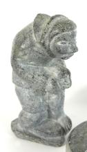 THREE INUIT STONE CARVINGS