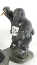 THREE INUIT STONE CARVINGS