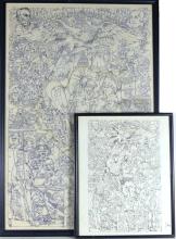 1976 DOODLE ART DRAWINGS
