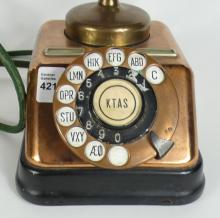 ANTIQUE DANISH DESK TOP TELEPHONE