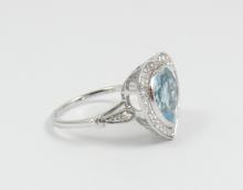 TOPAZ & DIAMOND RING