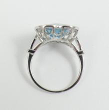 TOPAZ & DIAMOND RING