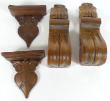 WOODEN ITEMS INCLUDING ARCHITECTURAL PIECES