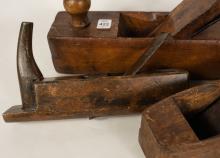 FOUR ANTIQUE WOODEN PLANERS